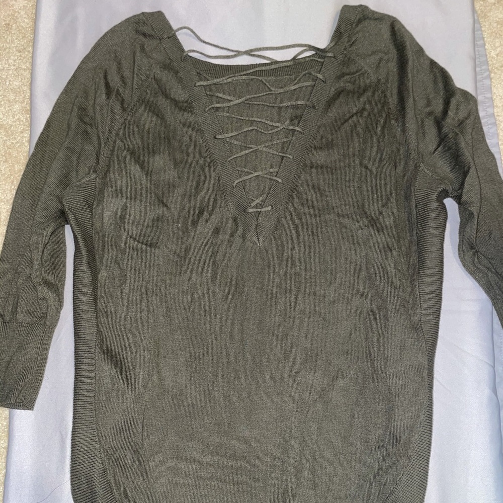 Olive green sweater